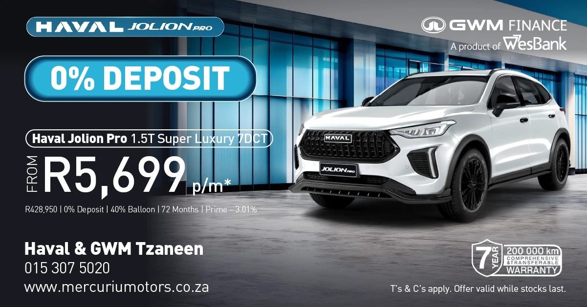 Tzaneen Jul26 1200×628 Jolion Pro 1.5T Super Luxury 7DCT